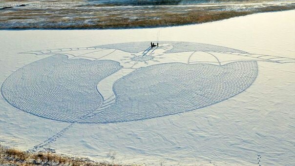 Footprints in the snow - Siberia, Snow, Artist