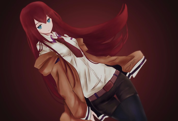 Makise Kurisu - Аниме, Anime Art, Steins Gate, Kurisu Makise