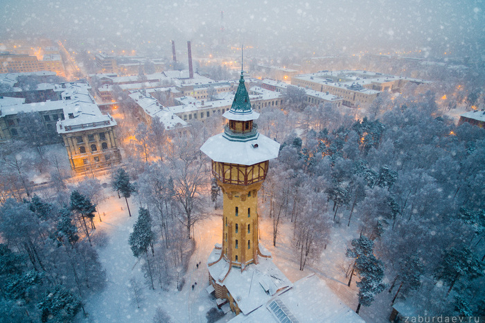 Petersburg branch of Hogwarts - Saint Petersburg, Water tower, , , Quadcopter