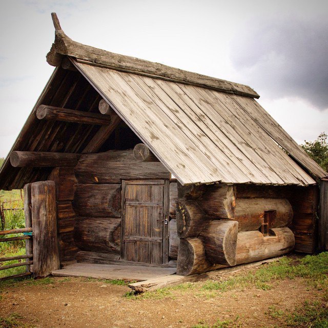 Ural bath - Bath, Tree, Log house