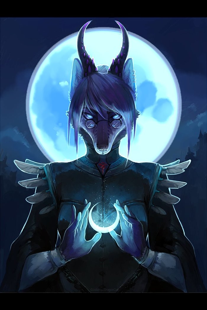 Master of the Moon - Furry, Juliathedragoncat, Furry art