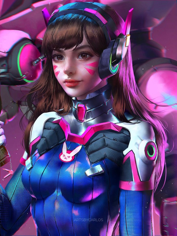 Милая Дива - Overwatch, Dva, Artsbycarlos