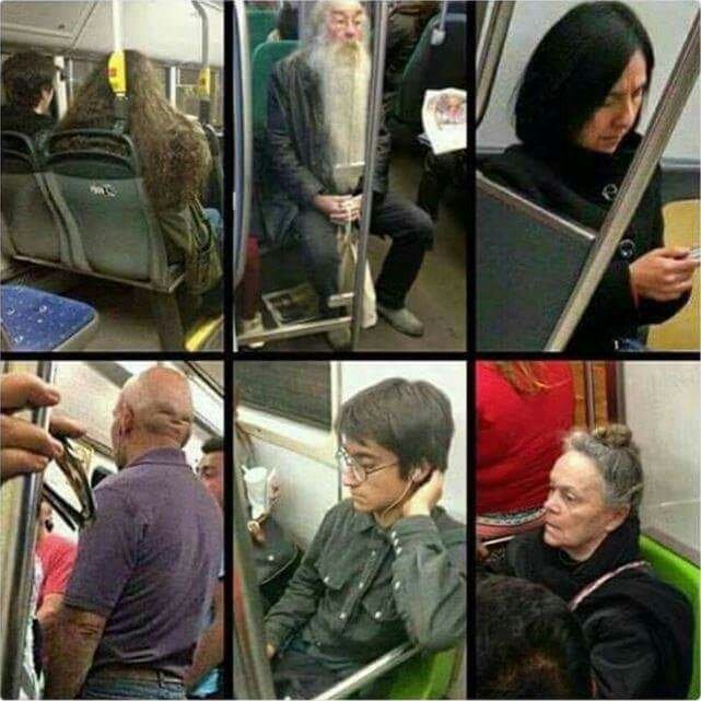 Harry Potter and the subway ride - Images, Humor, Harry Potter, Metro, Characters (edit), Similarity