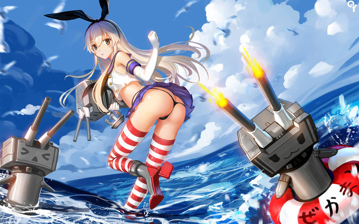 Shimakaze - NSFW, Kantai collection, Shimakaze, Liang xing, Deviantart, Anime, Anime art