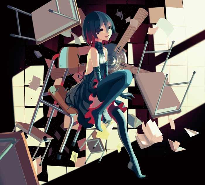 Oshino ougi - Monogatari series, Anime art, Ougi Oshino, , Drawing, Anime