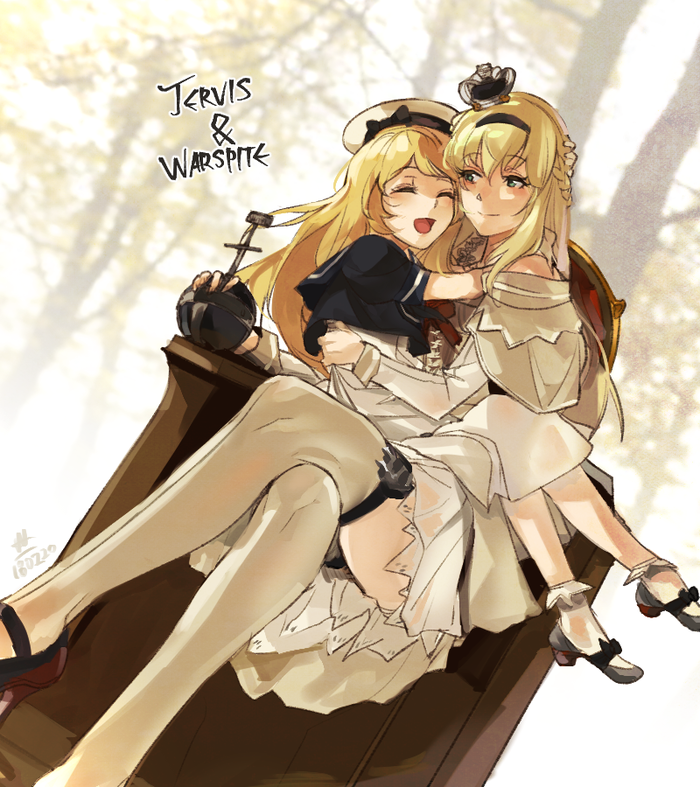 Jervis and Warspite Kantai Collection, Jervis, Warspite, , Anime Art