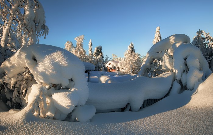 Окрестности города Апатиты Апатиты, Февраль 2018, Мурманская область, фотография, зима, снег, природа, пейзаж, длиннопост