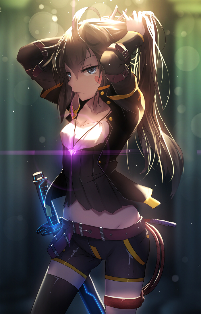 Night battle - Anime, Anime art, Pixiv, Pixiv fantasia, Anime original, Bai yemeng, 