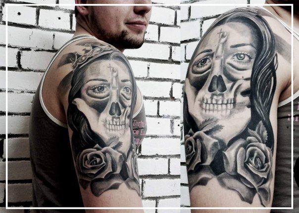 A few works of a bike club tattoo artist - Not mine, Tattoo, beauty, Girls, , Longpost, Motorcyclists