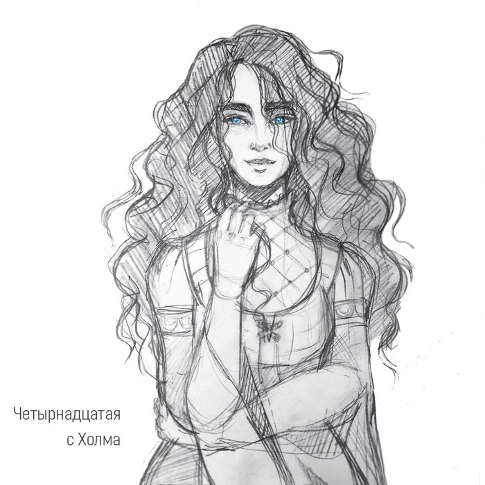 Sketches of characters from The Witcher universe - My, Witcher, Iris von Everek, Longpost, Ciri, Yennefer, Triss Merigold, CD Projekt