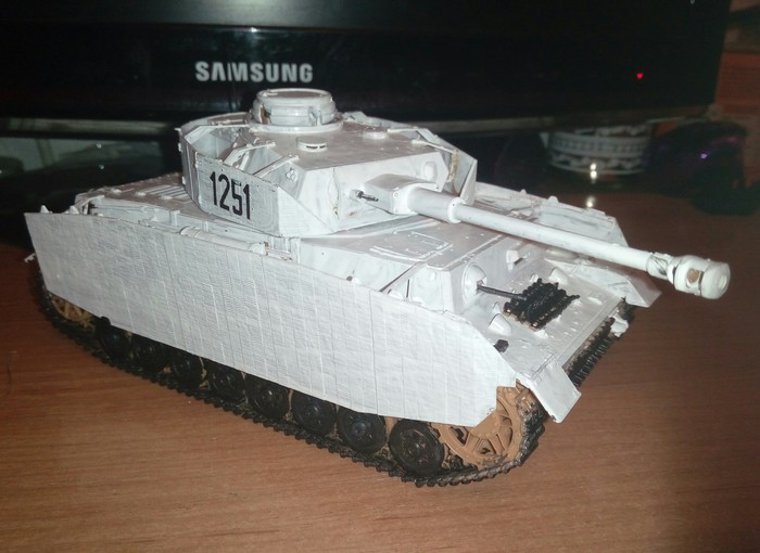 Модель Pz- IV H в масштабе 1:35. - Моё, Моделизм, Танки, Pz IV, Длиннопост