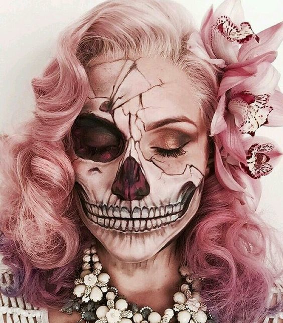 What is makeup. - Girls, Makeup, Scull