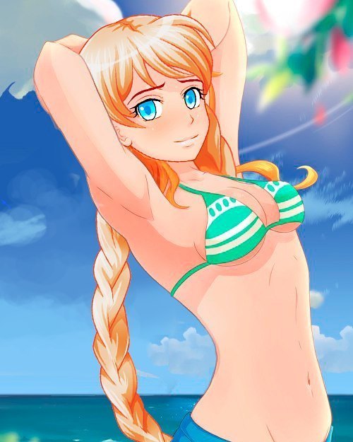 Slavya. And so different too... - Glorifying, Visual novel, Endless summer, Art, Longpost