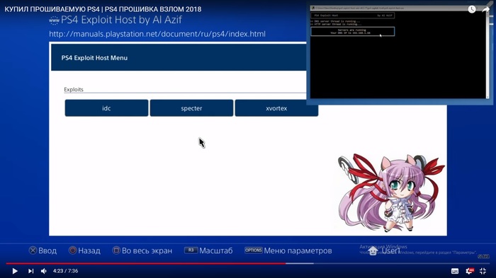 Debug settings ps4 как включить