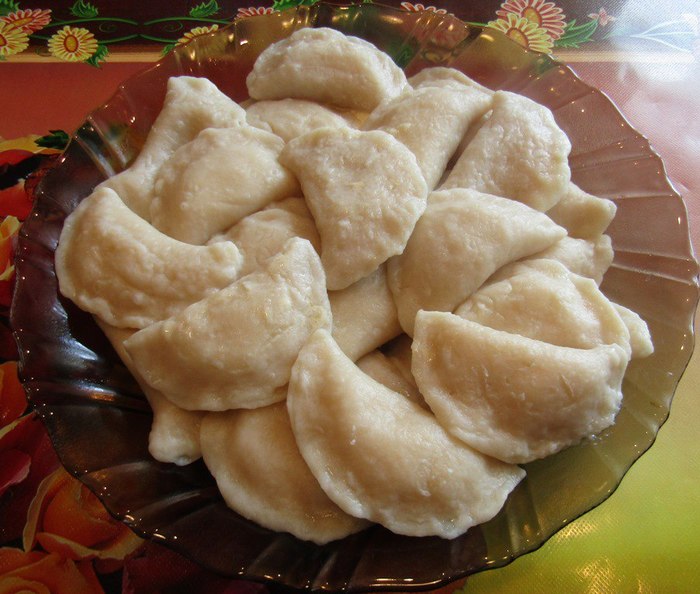 Lean dumplings with potatoes on choux pastry - My, Recipe, Video recipe, Vareniki, Dough, Lenten dishes, , , Video, Longpost