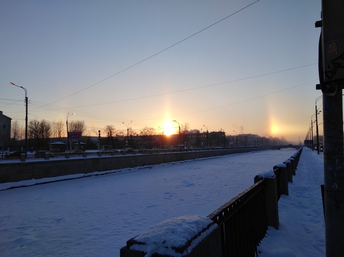 Halo in St. Petersburg - My, Halo, Rare, Saint Petersburg