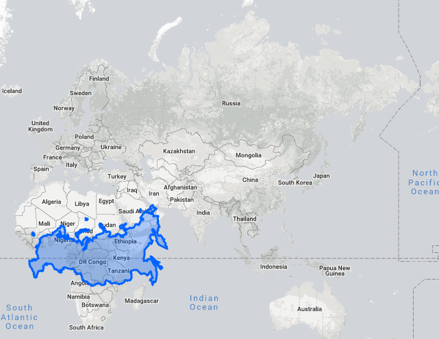 The real size of Russia compared to Africa. -65% of Russia is permafrost. - Mercator projection, Russia, Interesting