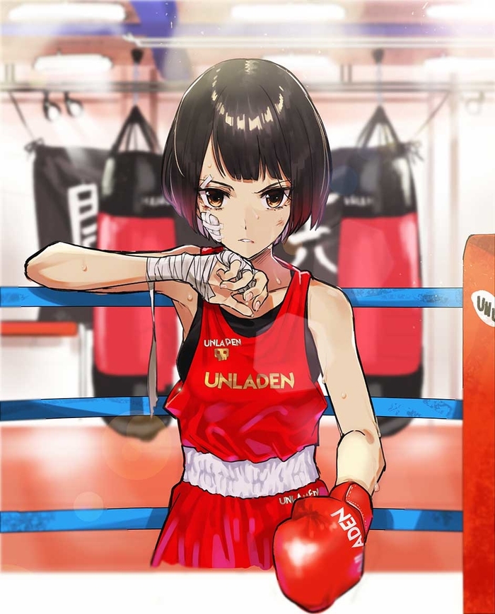 Boxer Anime Art, , Original Character, Teshima nari