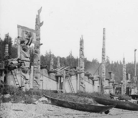 Homes of the Indians of North America - 2 - Longhouse and Totem Poles. - My, , Totem Pole, , , , Tlingit, Longpost