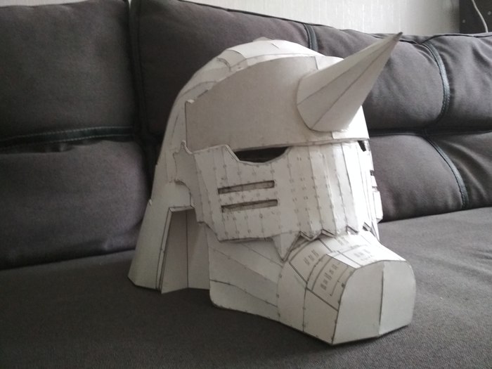 Шлем Альфонса Элрика - Моё, Papercraft, Fullmetal Alchemist, Alfons, Elrick, Helmet, Бумага, Pepakura, Неделя