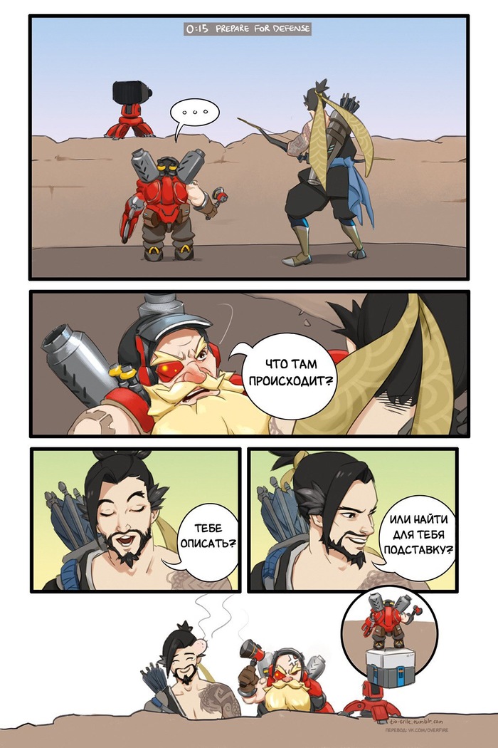    Overwatch, Torbjorn, Hanzo, Tio-trile, ,  , Crossover