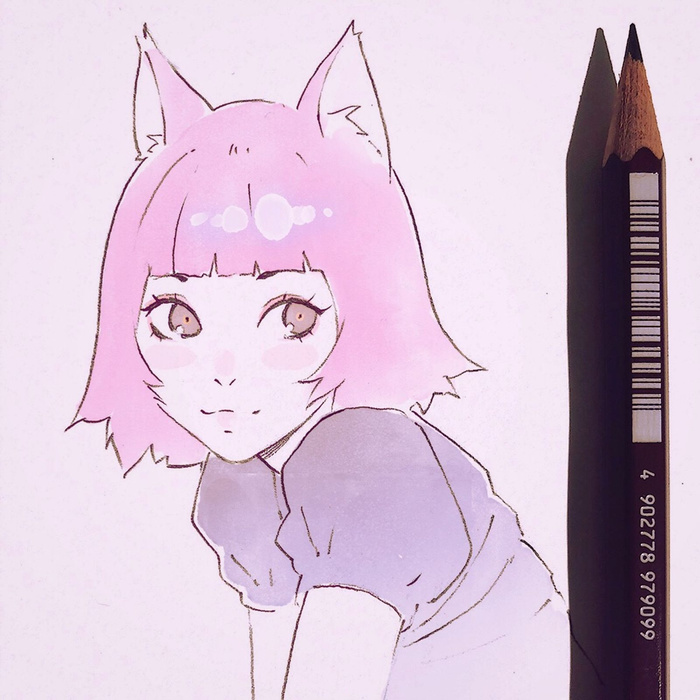 Tiny cat girl