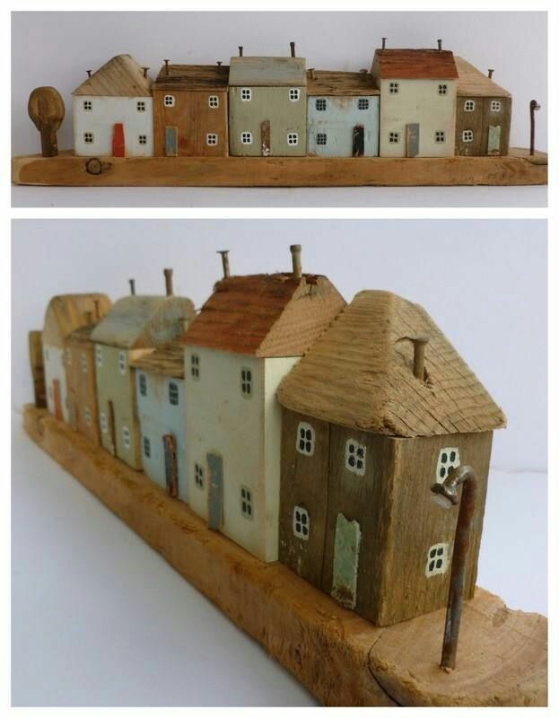 Illustrations - Pinterest, Wood sculpture, House, Installation, Longpost