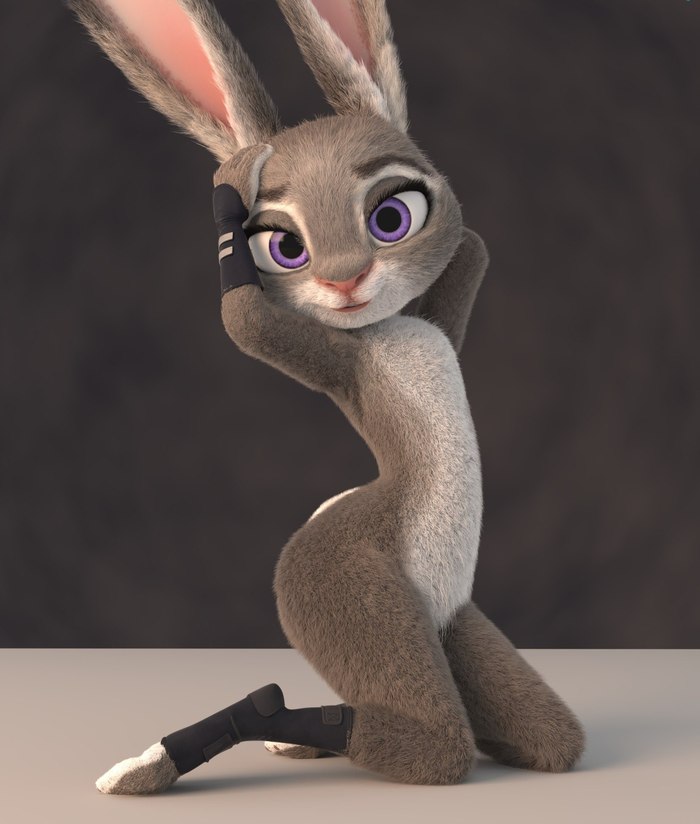 Here are some more goodies for you. - NSFW, Zootopia, Zootopia, Judy hopps, 3D modeling, Fan art, Fan work, Longpost