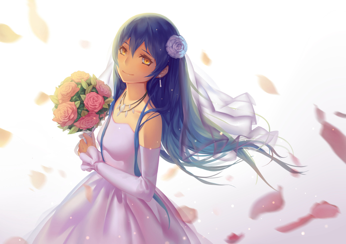 Umi bride - Anime, Anime art, Sonoda umi, Love live! School idol project