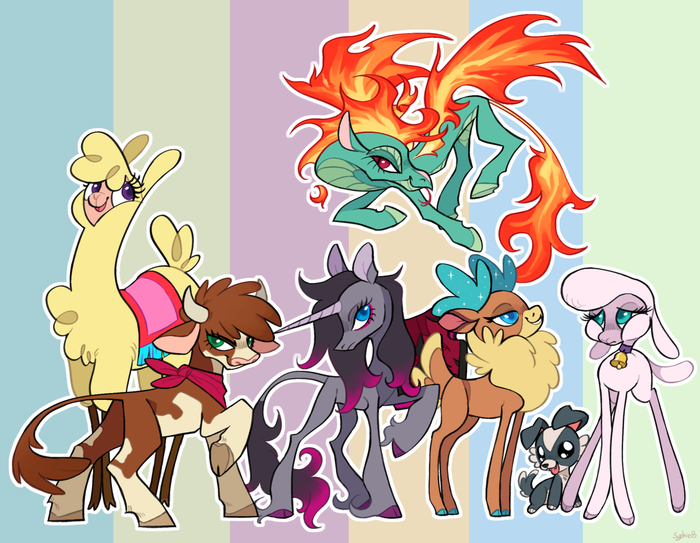 Персонажи из Thems fightin herds в исполнении 8xenon8