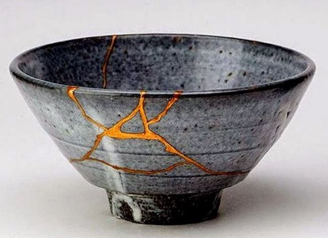 Broken dishes as art - My, Japan, , Art, Kintsugi, Creative, The culture
