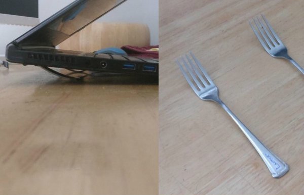 Whoever did this is a genius! - Ingenious, Idea, Stand, Fork