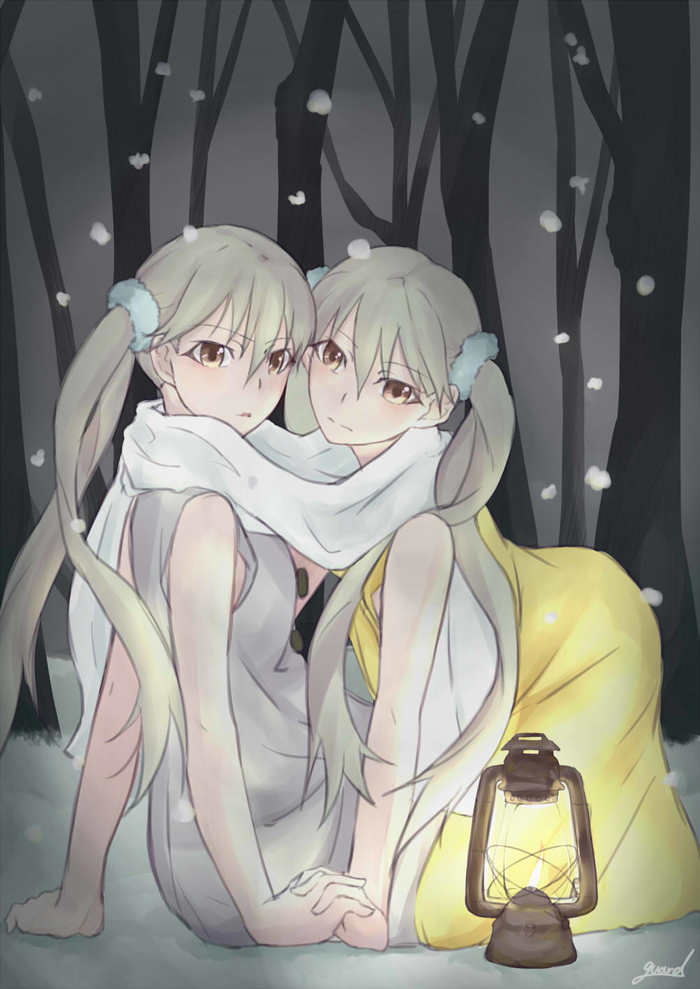 Two Sodachi - Anime, Anime art, Monogatari series, Sodachi oikura