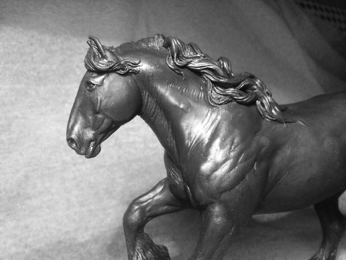 Shire Mare named Kuska (from the word Kus). - My, Collector's models, , Horses, Sculpture, , Longpost