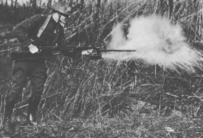 When the boshi are too close, then the flamethrower bayonet will help you - My, 1918, World War I, Longpost