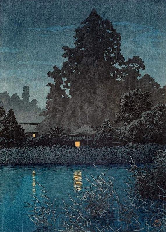 Hasui Kawase - Hasui Kawase, Арт, Япония, Пейзаж, Длиннопост