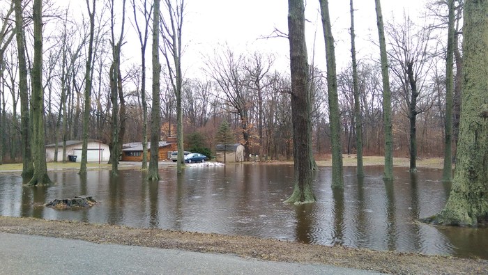 Фоторепортаж последствий ранней оттепели и паводка в Мичигане Мичиган, Наводнение в Мичигане, Потоп, Одноэтажная Америка, Жизнь за границей, Видео, Длиннопост