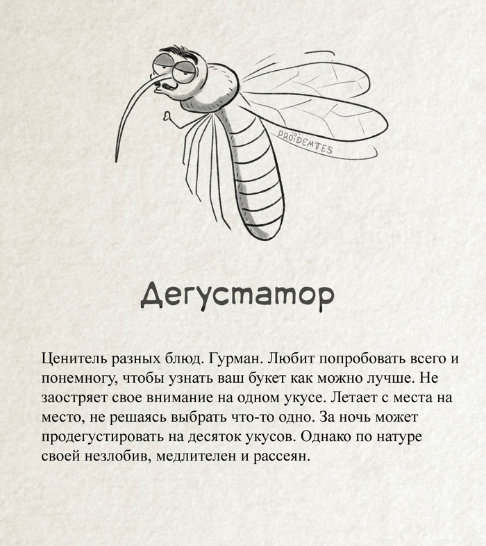 Классификация комаров proidemtes, комары, юмор, длиннопост, Насекомые