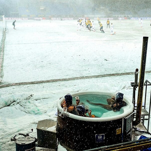 Conveniently - Football, Fans, Jacuzzi