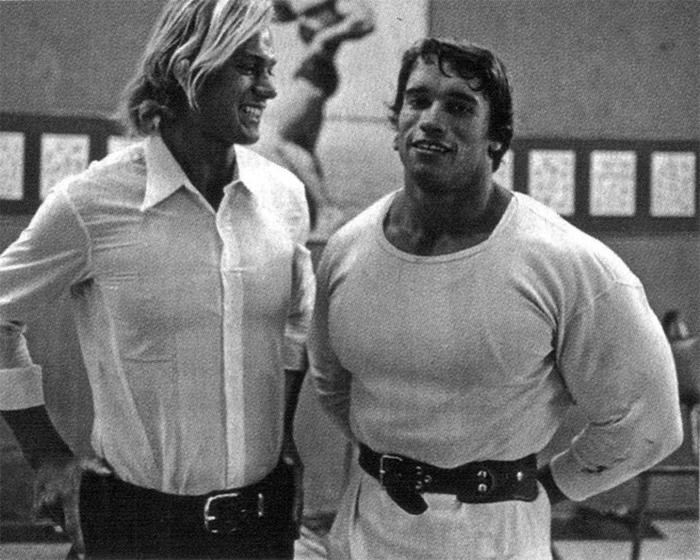 Arnold Schwarzenegger with his older brother Meinhard, 1967, Austria - The photo, Text, Story