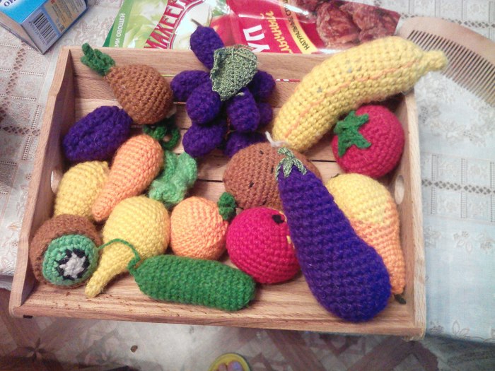 Просто вязаная еда)