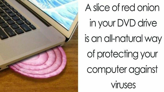 It really works - Computer, Onion, Protection, Antivirus