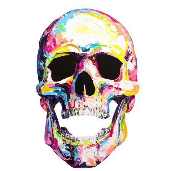 Psychedelic skulls by Brent Estabrook. - Longpost, Psychedelic, , Artist, Art, Scull