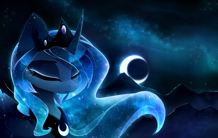 I bring the night My Little Pony, Ponyart, Princess Luna, Magnaluna
