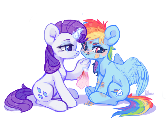    My Little Pony, Rarity, Rainbow Dash