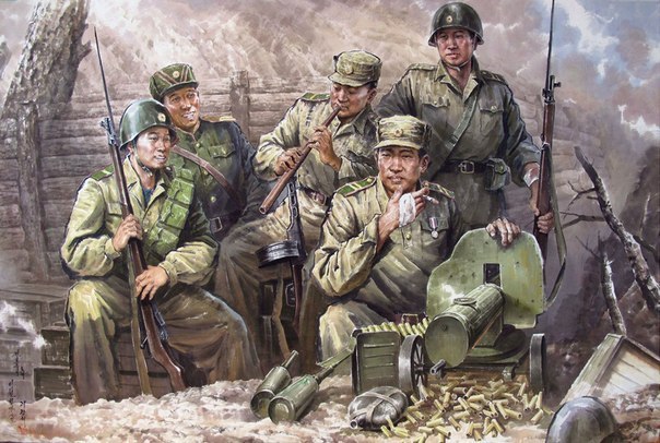 Works by DPRK artists dedicated to the Korean War - Art, North Korea, Drawing, Longpost, Agitation