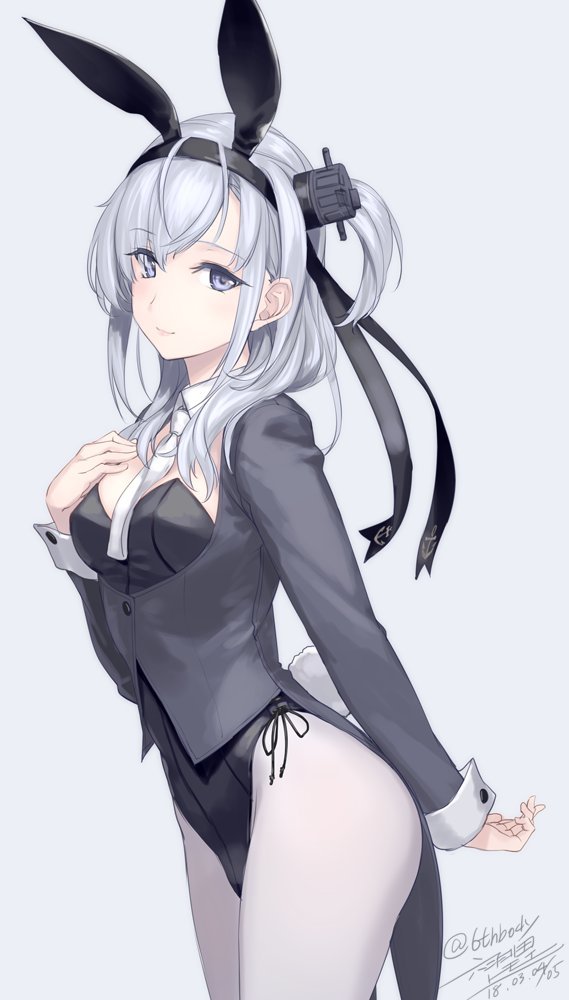 Suzutsuki - Kantai collection, Suzutsuki, Anime, Anime art, Bunnysuit