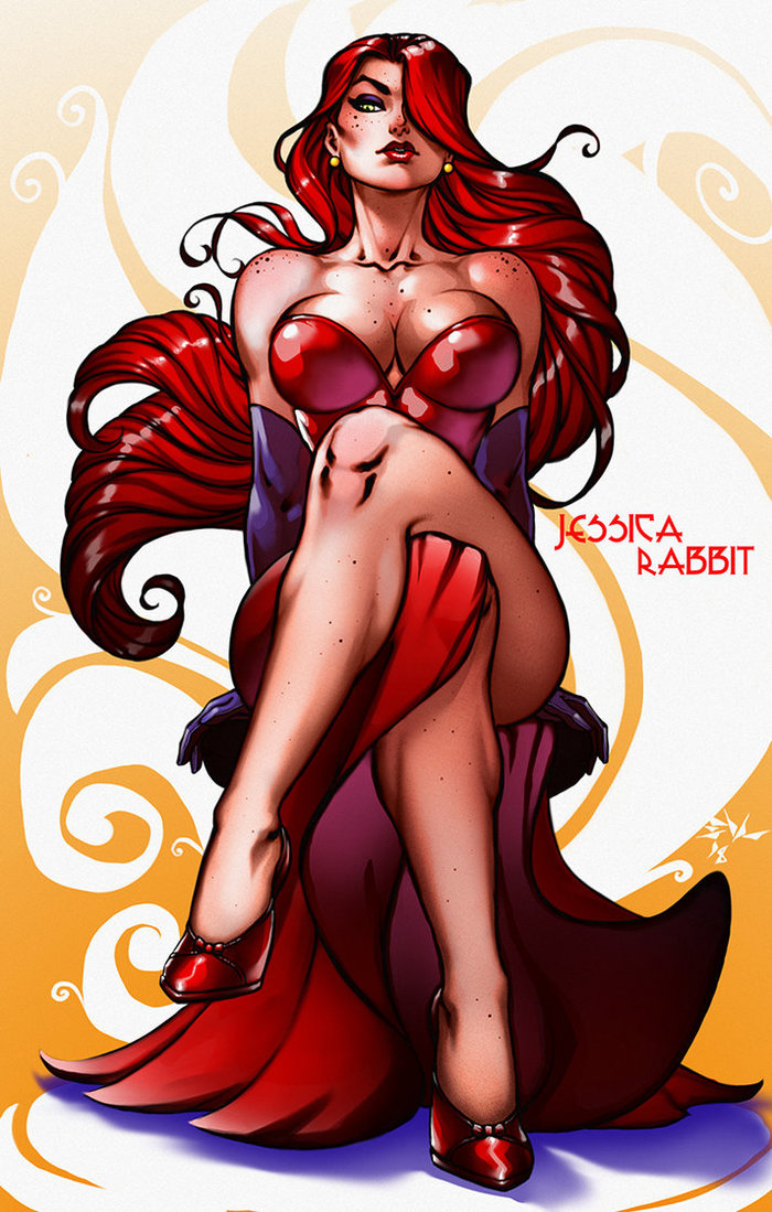 Jessica Rabbit - DeviantArt, Арт, Рисунок, Девушки, Мультфильмы