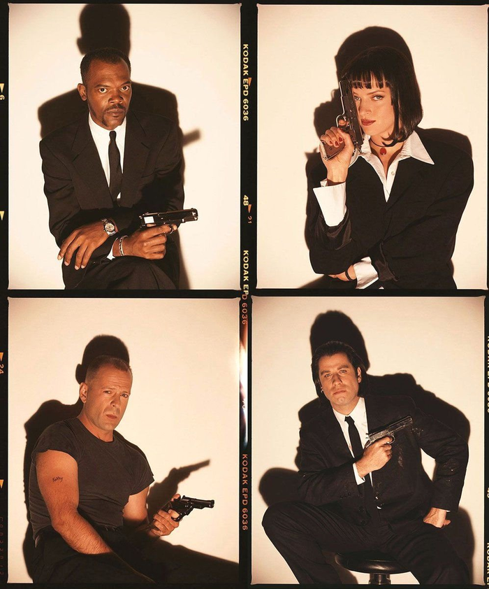 The cast of Pulp Fiction  ,  , ,   