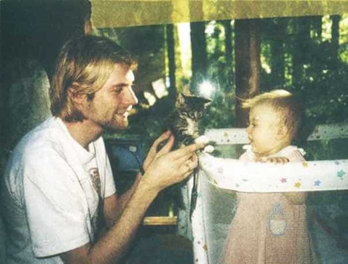 Kurt Cobain with his daughter - Old photo, Longpost, Kurt Cobain, Frances Bean Cobain, Celebrities, The photo